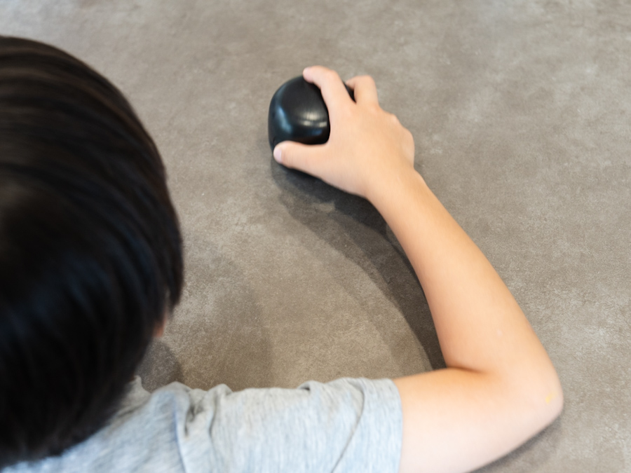 子供が持った様子